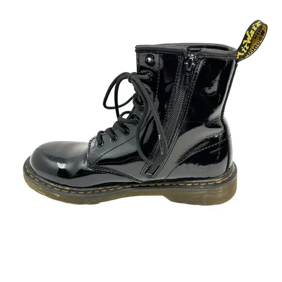 Dr Martens Patent Leather Boots - Black - Youth 5US/4UK - 1460Y - Picture 7 of 11